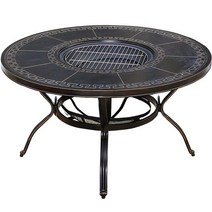 야외 바비큐 숯불 테이블 화로 마당 하향식 로스타, 90CM 겸용 숯불구이 테이블