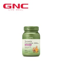 GNC 투메릭 커큐민 1000MG 60정 강황 Turmeric Curcumin EXTRA STRENGTH, 1개, 1