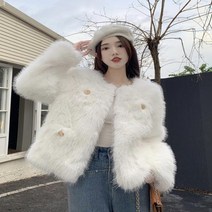 체스트 겨울 여성 퍼 모피 인조 밍크 코트