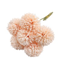 고상한 파스텔톤 인테리어 퐁퐁국화 인조꽃, 코랄핑크