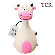 TCR 강아지 삑삑이 라텍스 장난감, 화이트