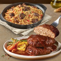 애슐리 함박 스테이크 1pk (2인분)   갈릭 스테이크 볶음밥 4인분