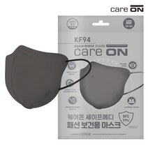 케어온 세이프메디 패션 마스크 [KF-94 2D새부리형] 시크그레이 1Px10팩, 단품, 단품
