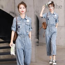 [Myshe]패션 슬림 바지 여성 가을 데님 점프슈트 Myshe qxz1208YClt8
