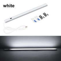조명 줄 led 스트랩 라인등 스마트 핸드 스윕 백라이트 LED 램프 5V USB 전원 스마트 모션 센서 스캐닝 튜브 조명 집 주방용 장식 조명, 02 White, 02 40CM