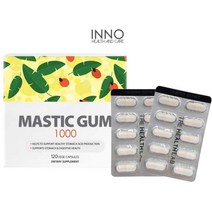 뉴질랜드 이노헬스 매스틱검 1000mg 120캡슐 위건강 속편한 메스틱 영양제, 단품