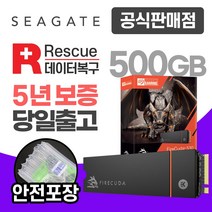 씨게이트 파이어쿠다530 히트싱크 M.2 NVMe SSD (PS5 호환), 500GB