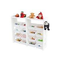 미루 프리미엄 5단 장난감정리함, 미루 프리미엄5단- M26-화이트