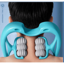 롤러 목마사지기 어깨 뒷목 안마기 지압 마사지기, 핑크 6구 전속모델 매장추천