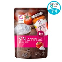 청정원 싱글파우치 로제 스파게티 소스 170g, 1개