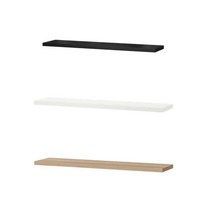 이케아 라크 벽선반 110x26 cm, 화이트스테인참나무무늬(504.182.13)