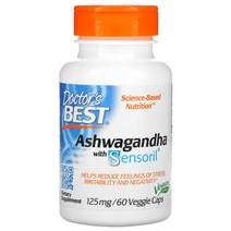 닥터스베스트 아슈와간다와 센서릴 포함 125mg 베지캡슐 60개 Ashwagandha