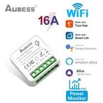 EWeLink-16A 미니 소형 Wifi 스마트 스위치 라이트 2 웨이 모듈 On Off 차단기 무선 타이밍 음성 원격 제어 Google 홈 Alexa, [03] tuya with Monitor