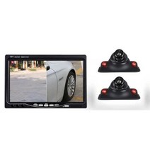측면 카메라 차량 주차 전방 사각지대카메라 트랙터, 7인치  (전면+ 좌 + 우+후면)