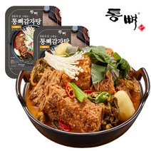통뼈감자탕 분모자뼈찜 패밀리세트 부산 20년 전통의 맛, 분모자 간장뼈찜 2팩 + 매운뼈찜 2팩