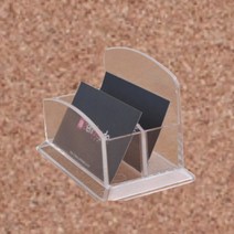 스탠드 2단 명함 꽂이 티켓 메모 pop 홀더 명함각 집 통 쿠폰 미용실 식당 사무실 데스크 라벨 수납함 보관함