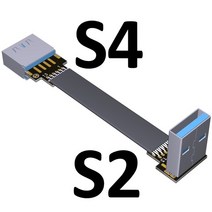 견고한 리본 플랫 USB 3.0 케이블 슈퍼 스피드 연장 남성 여성 0.5m 1m 2m 3m 데이터 동기화 전송 익스텐더, 02 S2-S4_06 0.25m