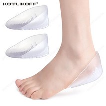 족저근막염 기능성 깔창 평발 발바닥 뒤꿈치 건강 쿠션 교정 신 용 젤 힐 인서트 뼈 박차 용 실리콘 힐 컵 완화 프로텍터, 1쌍