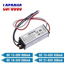 전기변압기 휴대용변압기 가정용12w 15w 18w 20w 24w 전원 공급 장치 led 드라이버 12-20v 900ma 18-34v 600ma 36-65v 300ma 12 15, 알루미늄 케이스, 1 조각, 900ma 12-20v