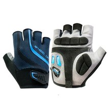 WHEEL UP 자전거 여름용 반장갑 스포츠장갑 4컬러 S141, 블루