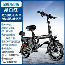 독일 접이식 전기 자전거 전동 킥보드 배달 운동 패달 겸용 초경량 휴대용, 주행80KM 2
