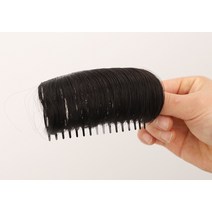 안감리스 헤어핀 볼륨업 앞머리 볼륨매트 헤어핀 쿠션매트 헤어핀 볼륨매트 헤어핀 헤어핀, 작은 자연 블랙, 하나