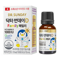 닥터썬데이D 패밀리 1000IU 비타민 영양제 15ml x 2개