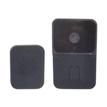 초인종 카메라 WiFi 비디오 초인종 카메라 교실용 스마트 초인종, 검은색, 초인종: 85mmx53mmx24mm, ABS