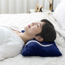 수니홈 조절 경추베개, 모달 네이비, 메밀