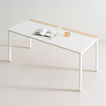 룸에딧 1600 베이직 책상 테이블 프레임, 화이트+화이트