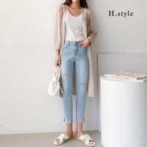 [천삼백케이] [에이치스타일] H스타일(WC)데일리가디건여름롱가디건아우터