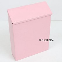 우편함 전원주택 주택 녹방지도장 대형 빌라 우체통 레트로 다세대 방수 우편함 스탠드 전원 사서함 빌라 벽걸이 실외용 모던 방수 철제 유럽식 우편함 야외용 현관 복고풍, V