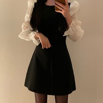 [랜덤플레이] 라운드 베이직 퍼프 원피스