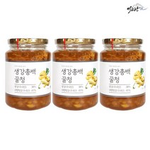 이고장식품 생강총백 꿀청 500gX3병/사양벌꿀/생강차, 3개, 없음