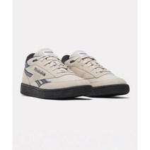 리복(REEBOK) 클럽 C 미드 II 리벤지 빈티지 그레이 블랙 스니커즈 운동화 RESO3FC9UWT