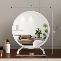 DFMEI 화장거울 LED 화장거울 탁상형 램프화장거울 여보광미장경, 월광화이트 고화질 거울 30cm