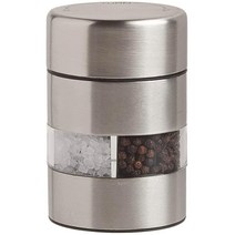 올드 톰슨 스테인리스 스틸 후추 소금 그라인더 2-in-1 콤보-5080-00 10.2cm 4인치 실버