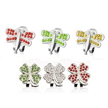 제이스 행운의 버디 큐빅 골프볼마커 나비+클로버 2종, 나비 옐로우