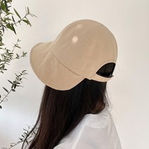 여름 데일리 린넨 벨크로 벙거지모자 버킷햇