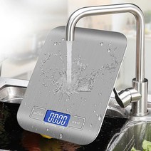 10kg/5kg OZ/ML/LB/G 주방 저울 스테인레스 스틸 무게 측정 식품 다이어트 우편 저울 측정 도구 LCD 전자 저울, 10kg
