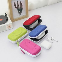 귀중품 파손방지 USB 카드 보관 파우치 이어폰수납, 블랙