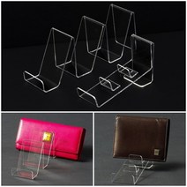 3단 아크릴 지갑전시대 소 투명지갑선반 지갑판매대