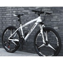 ( MTB 산악자전거 ) 입문용 MTB자전거 26인치 크로스컨트리 21/24단, 21단, 나이프 휠  화이트