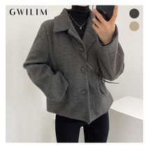 귈림 귈림 오가닉버튼 아웃포켓 모직코트 자켓GAWJK025P