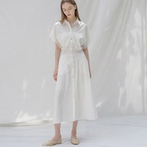 나인 돌먼 블루종 밴딩 셔츠 원피스(OP-5891) 389110
