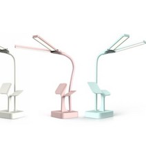 LED 스탠드 책상 공부 학습용 시력보호 스텐드 독서실 학생 탁상 휴대용, 핑크type