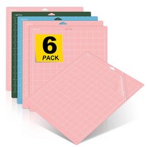 Cricut Maker 3/Maker/Explore 3/Air용 커팅 매트 (30.5cm x 30.5cm(12인치 12인치) 6개 표준 그립 라이트그립 스트롱그립) 다중 접, Variety 2