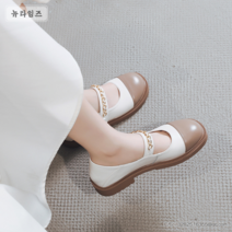 봄가을 통굽 소프트 소프트 여성화 플랫 동그란 구두 뉴타임즈 I832SA782