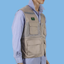 여름용 현장 택배 낚시 등산 조끼 안전 시원한 베스트 근무복