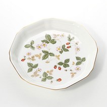 [WEDGWOOD] 웨지우드 와일드 스트로베리 팔각형 접시 L 24cm, 단품 003267728364